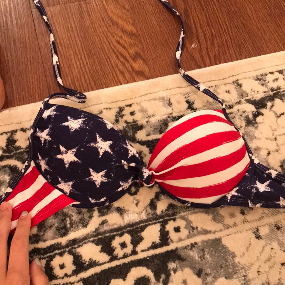 American flag bikini top